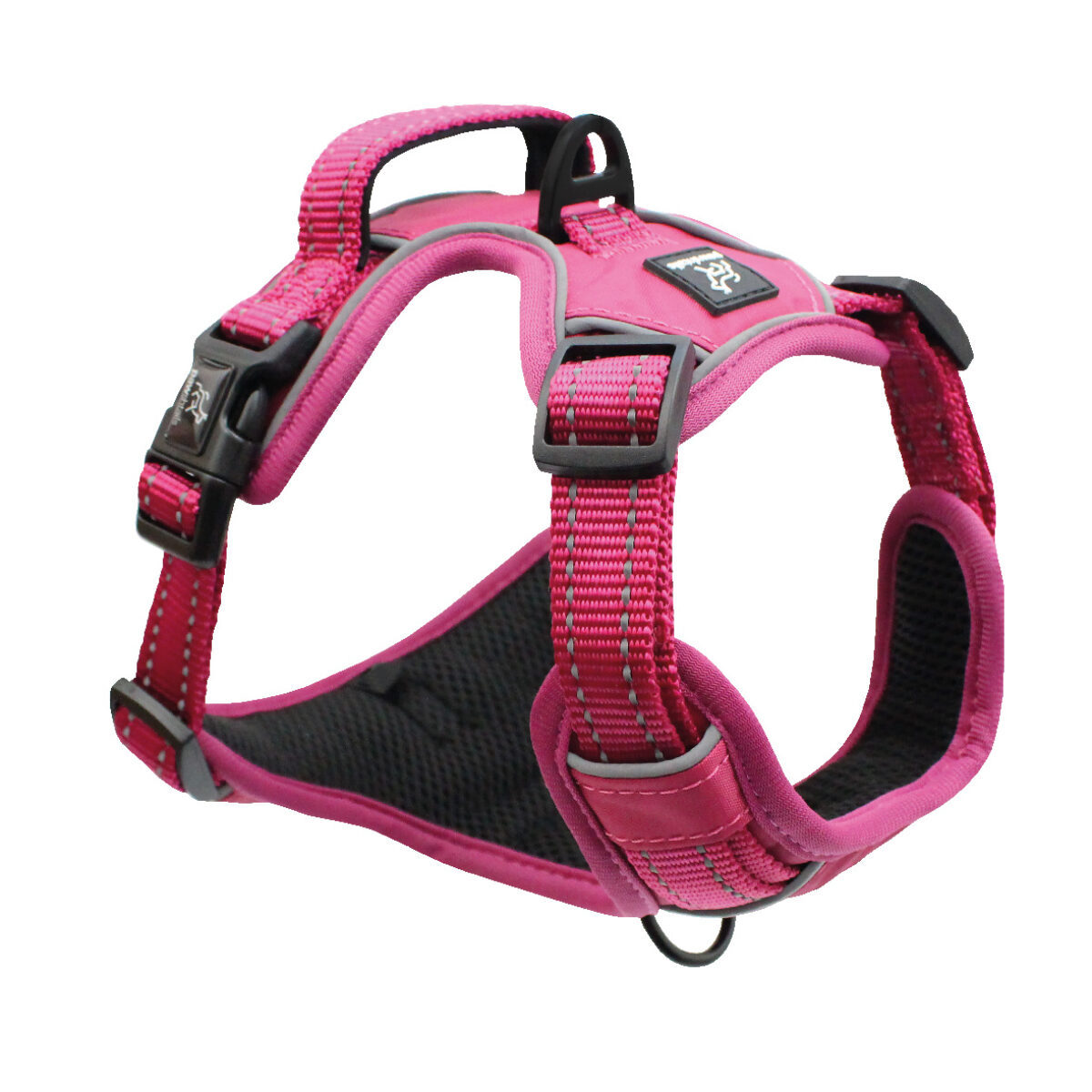 pink dog harness