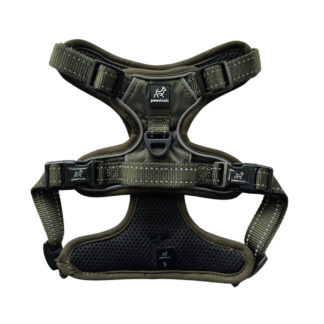 Khaki Adjustable Anti Pull Dog Harness
