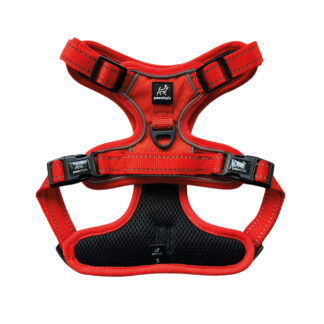 Vivid Orange Adjustable Anti Pull Dog Harness