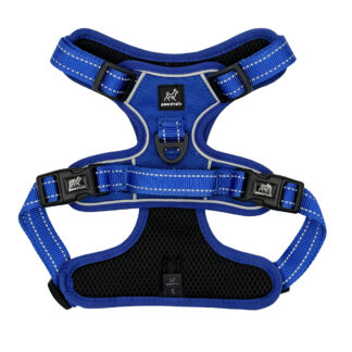 Blue Adjustable Anti Pull Dog Harness