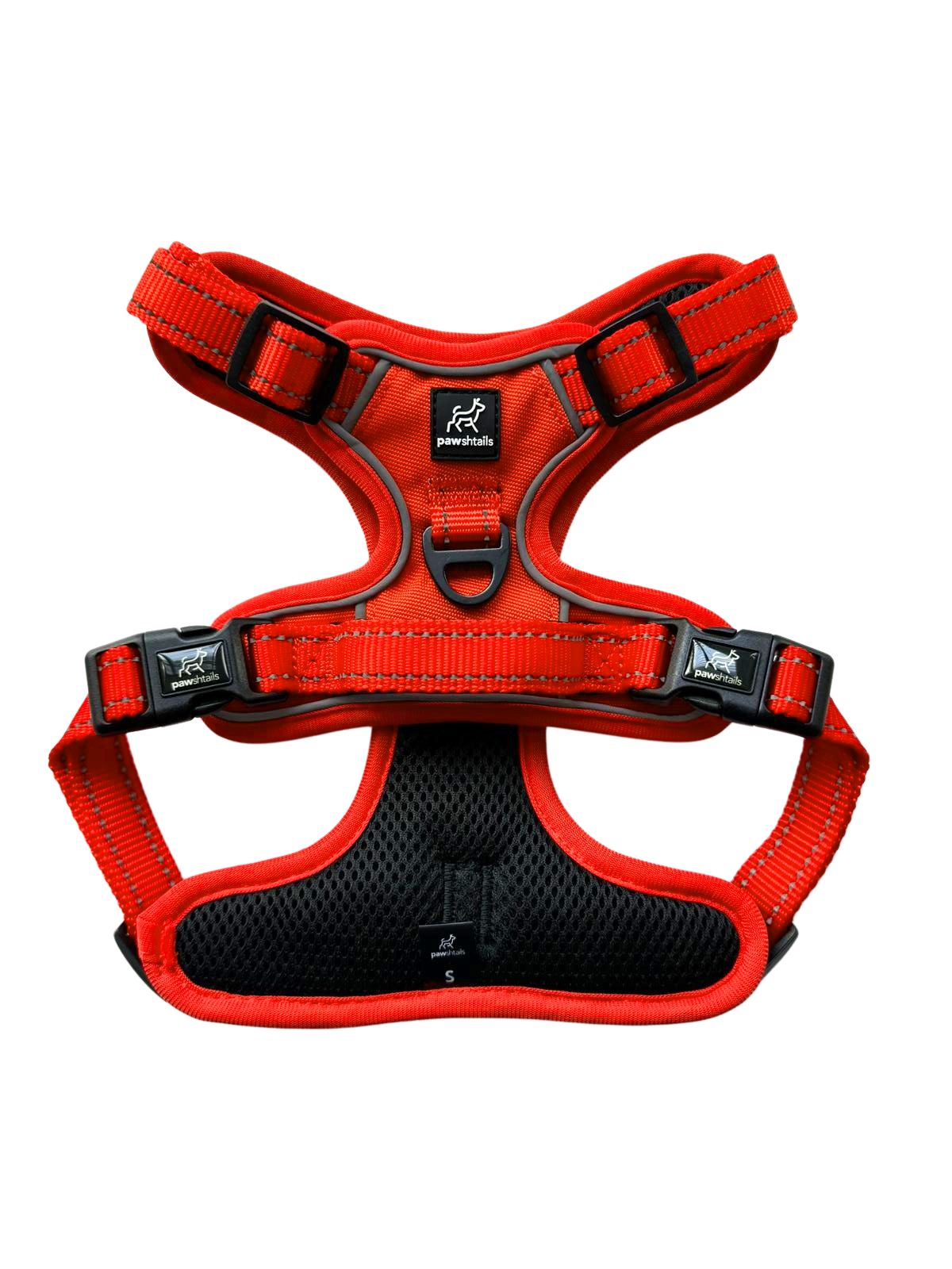 Adjustable Anti-Pull Harness in Vivid Orange
